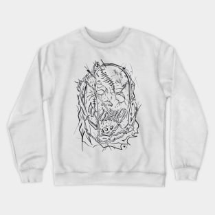 Playing with dolls Crewneck Sweatshirt